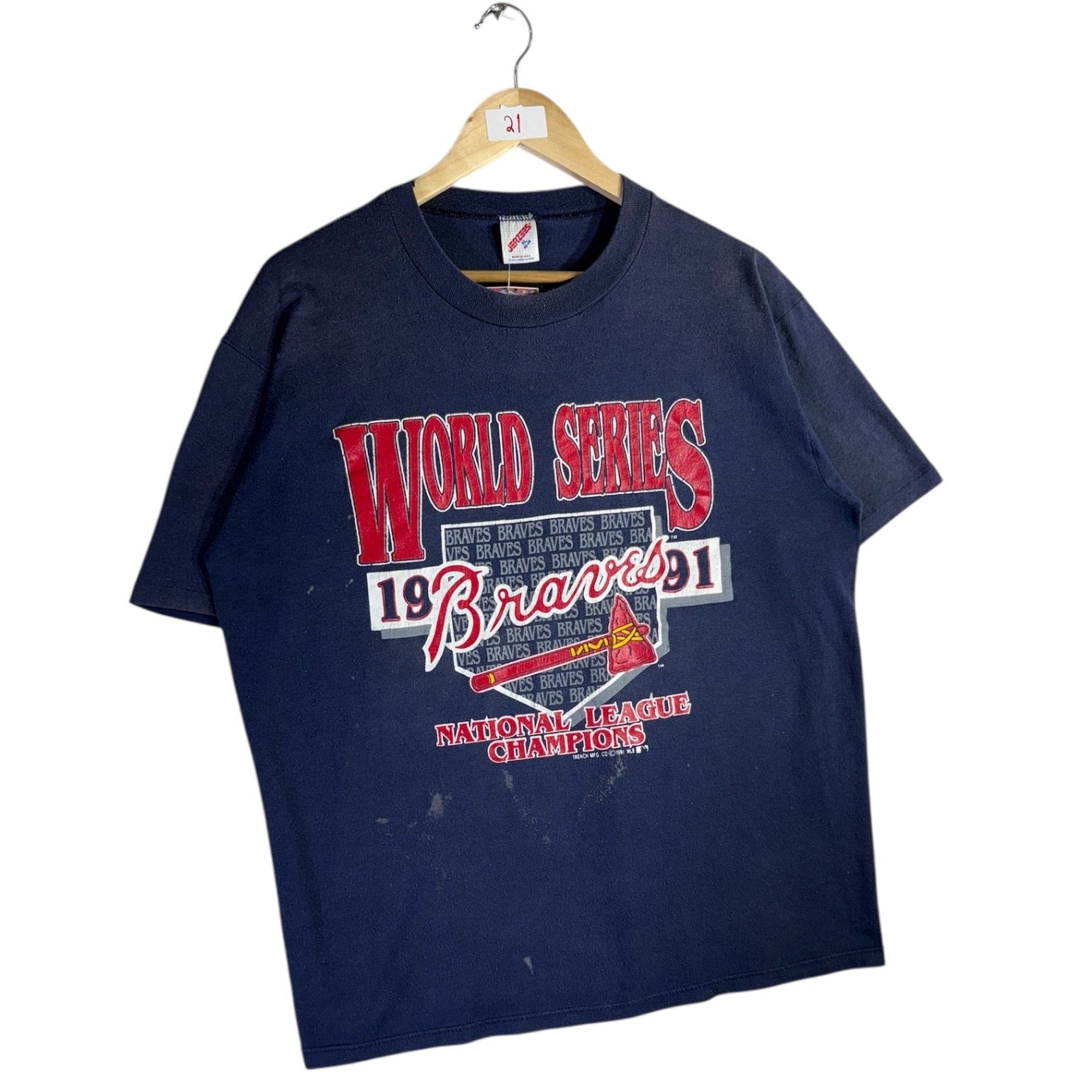 Vintage Braves 1991 World Series MLB T-Shirt