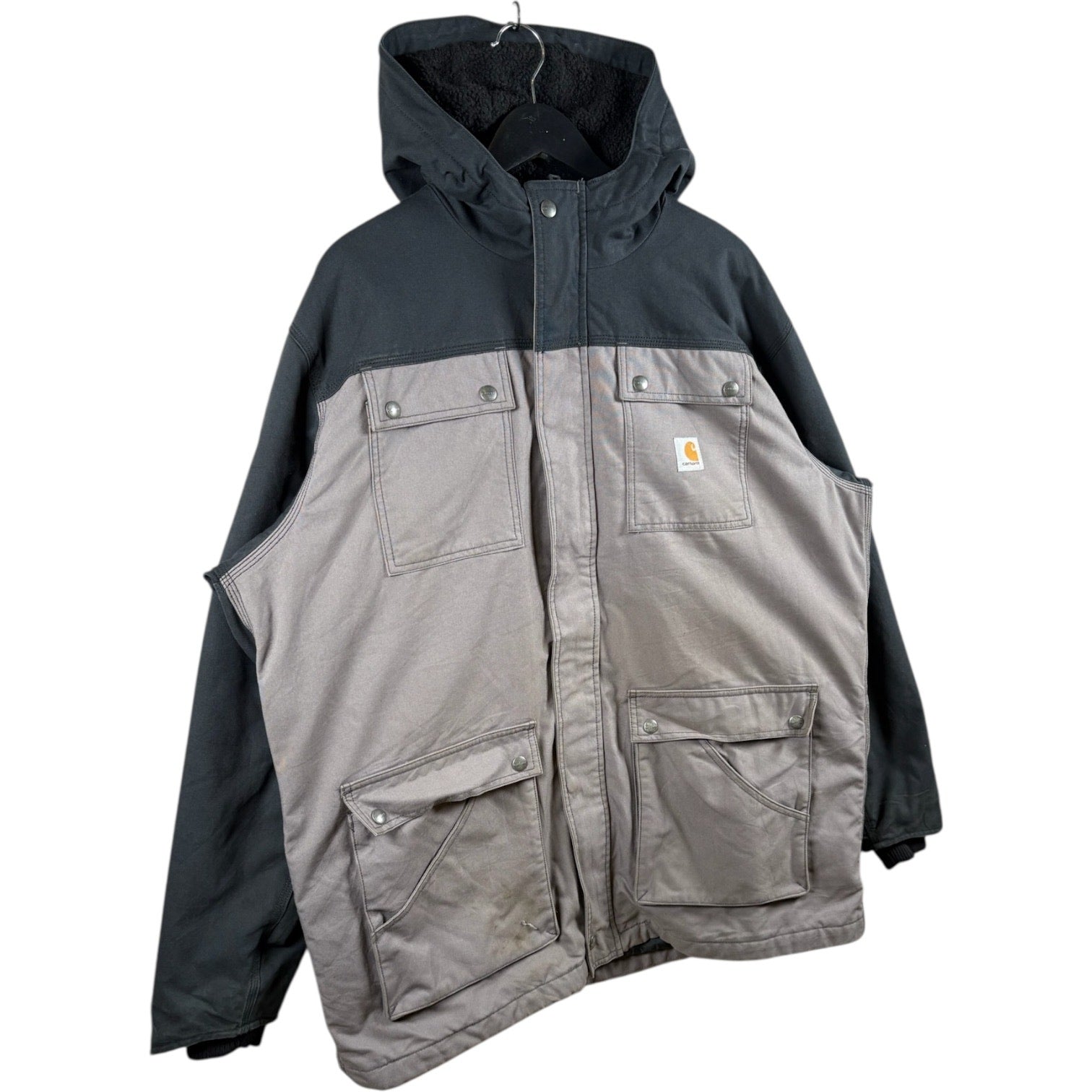 Vintage Carhartt Quick Duck Elkheart Quilt Lined Parka Jacket