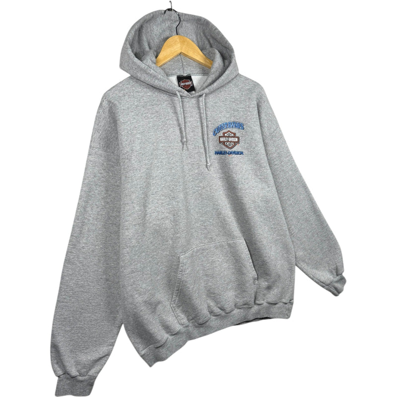 Vintage Harley Davidson Outer Banks Bike Graphic Hoodie