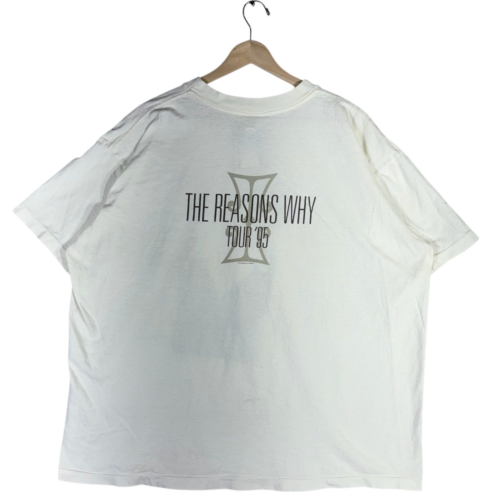 Vintage Michel Wright The Reasons Why Tour Tee 90s