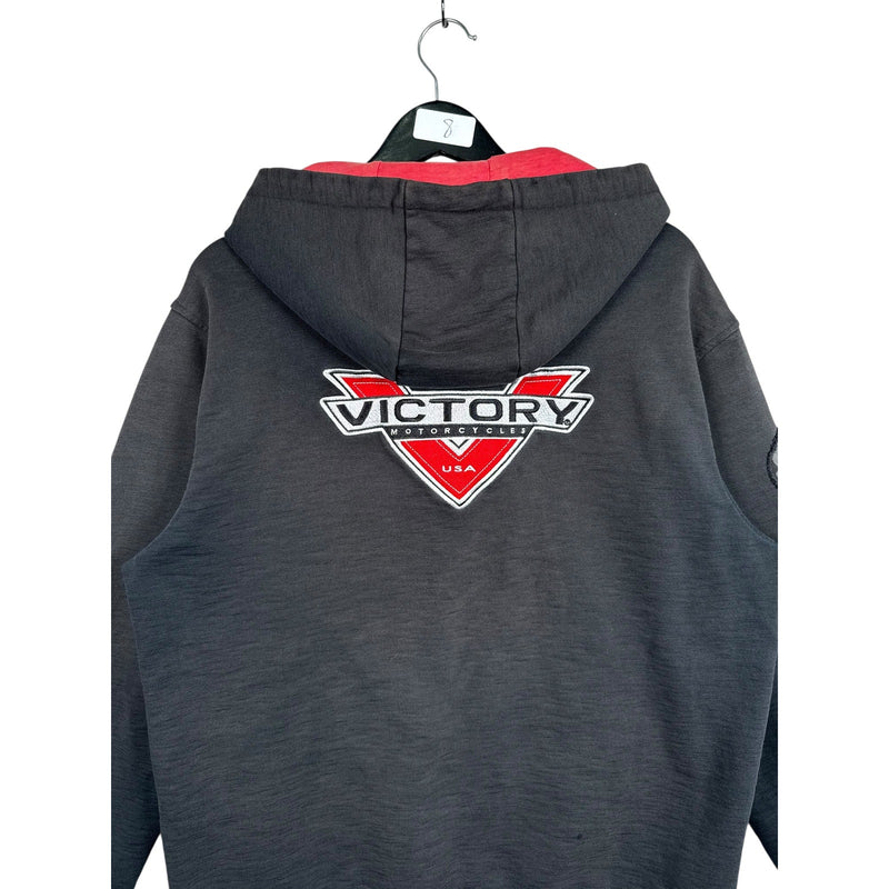Vintage Victory Motorcycles USA Full Zip Hoodie