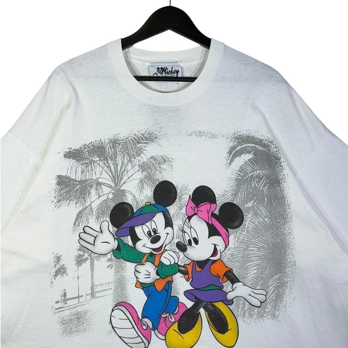 Vintage Disney Mickey & Minnie Cropped T-Shirt