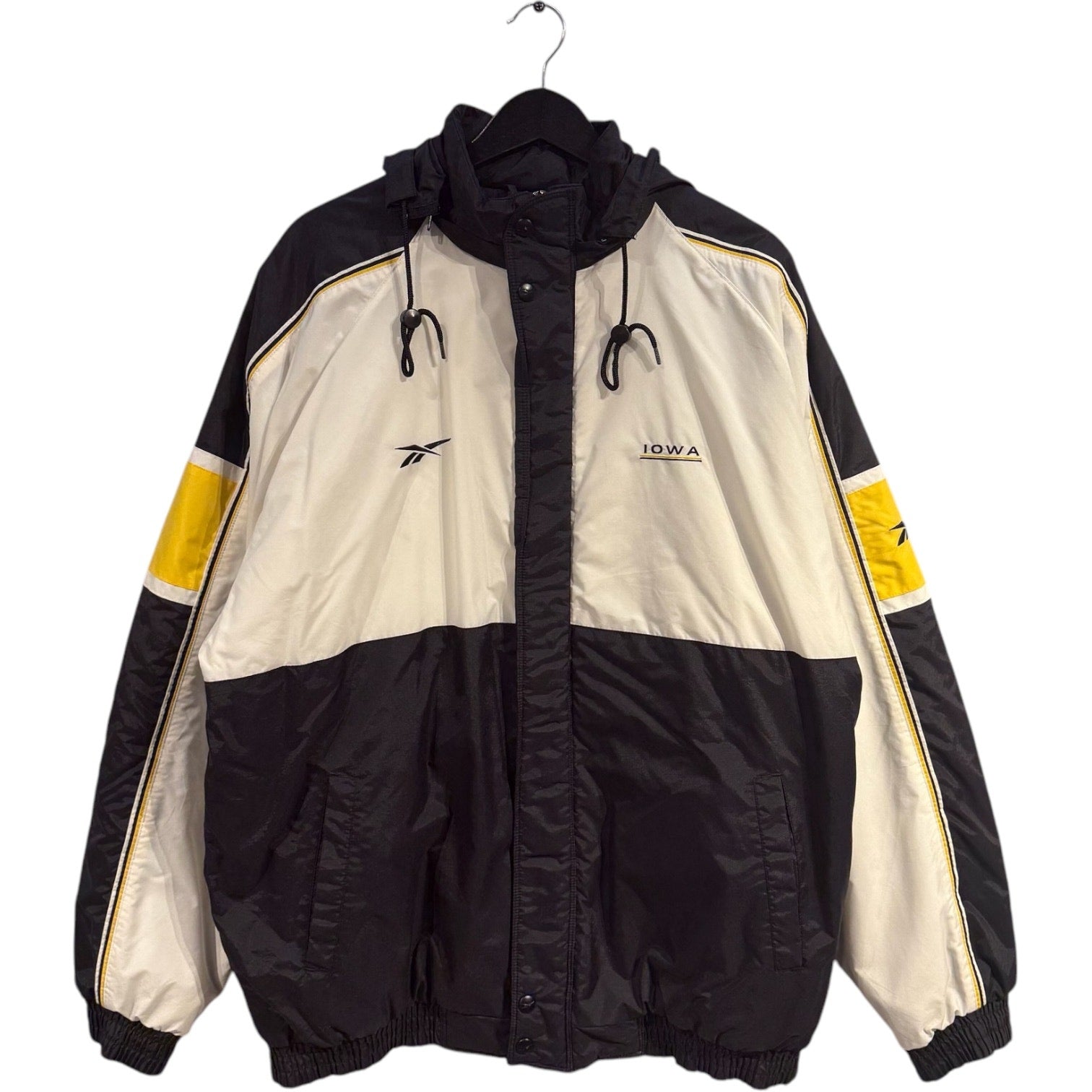 Vintage Reebok University Of Iowa Hawkeyes Puffer Jacket