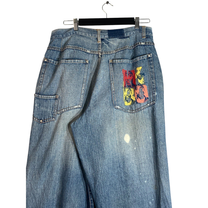 Vintage Makaveli Tupac Shakur Jeans 90s 34x31