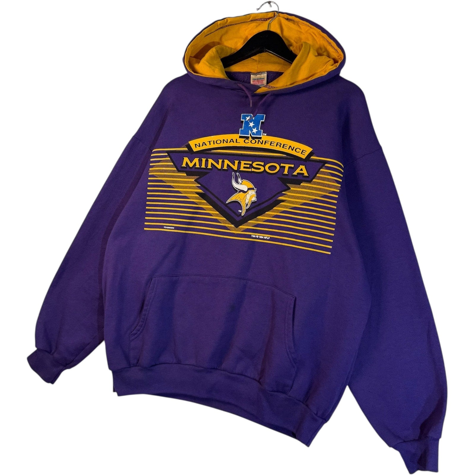 Vintage National Conference Minnesota Vikings Hoodie XL