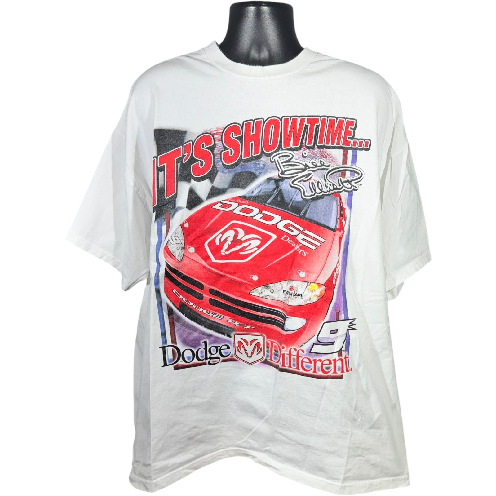 Vintage Bill Elliott #9 Dodge Evernham Motorsports NASCAR Tee