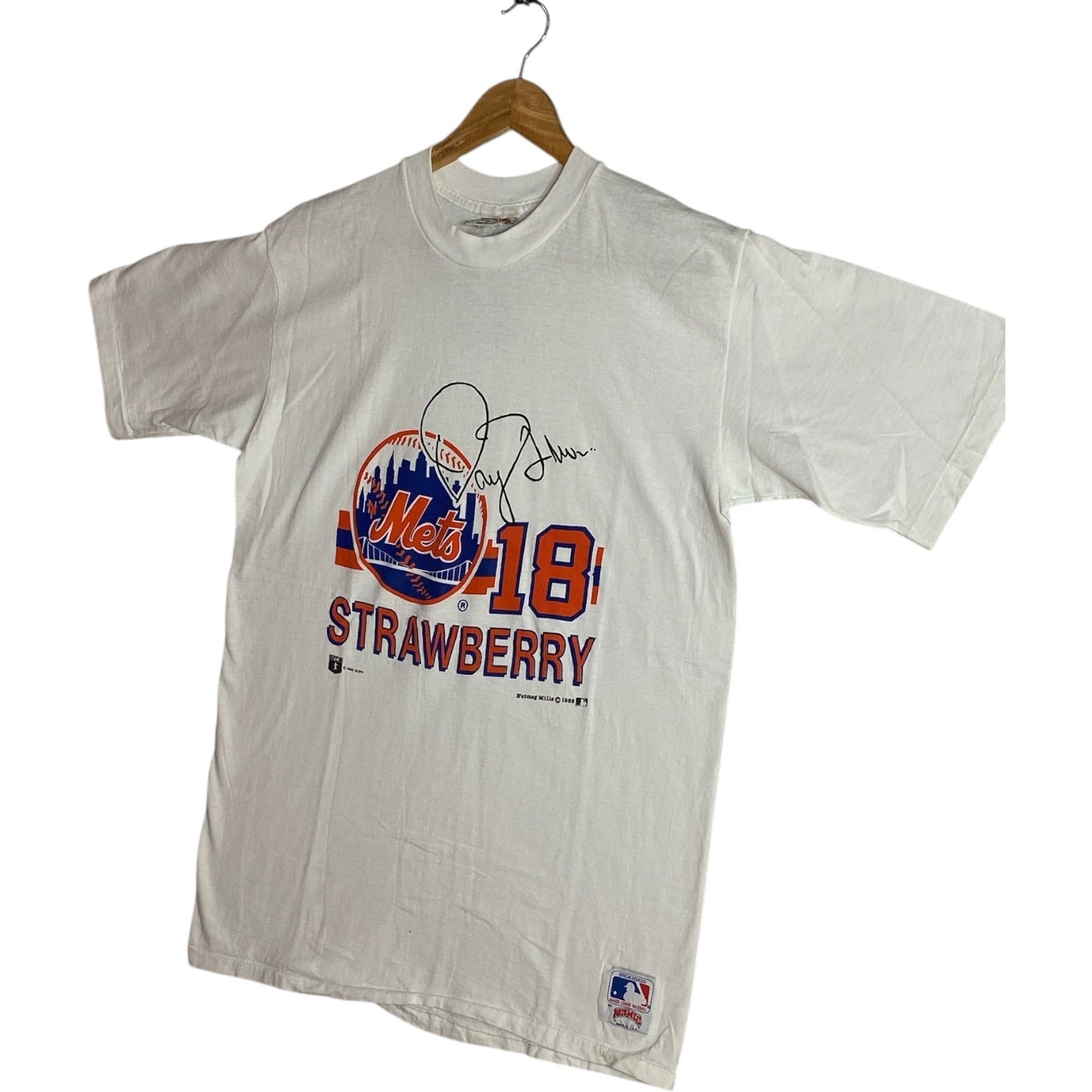 Vintage New York Mets Darryl Strawberry #18 MLB T-Shirt