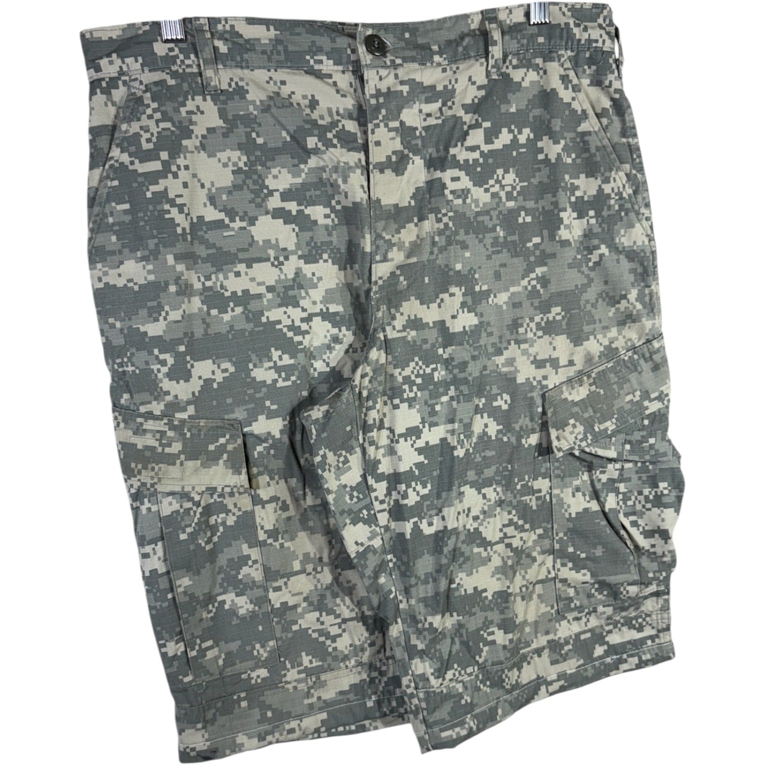 Vintage Digital Camo Adjustable Cargo Shorts 36