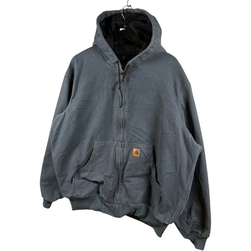 Vintage Carhartt Canvas Full Zip Hooded Workwear Jacket