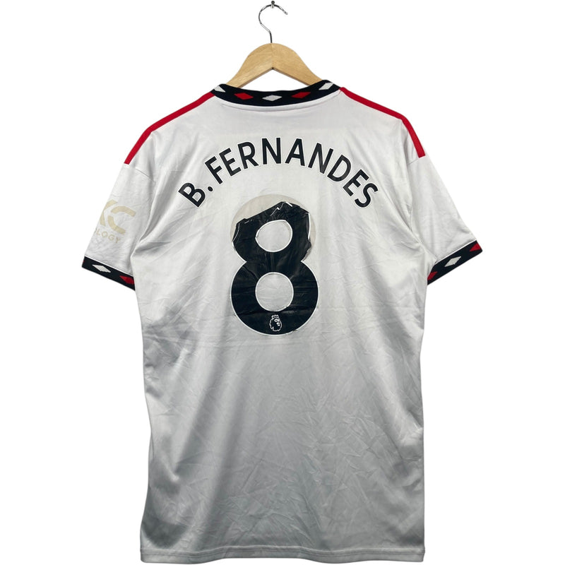 Vintage Adidas Manchester United B Fernandes 8 Soccer Jersey