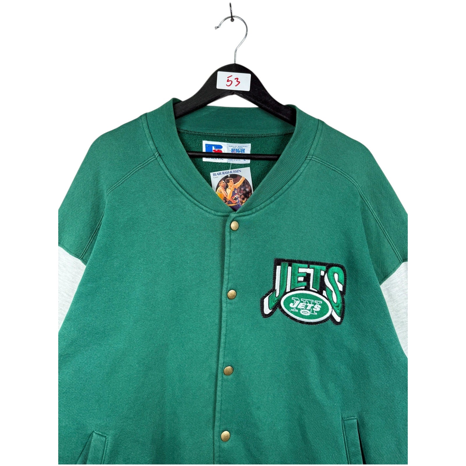 Vintage Russell Athletic New York Jets NFL Varsity Jacket Large