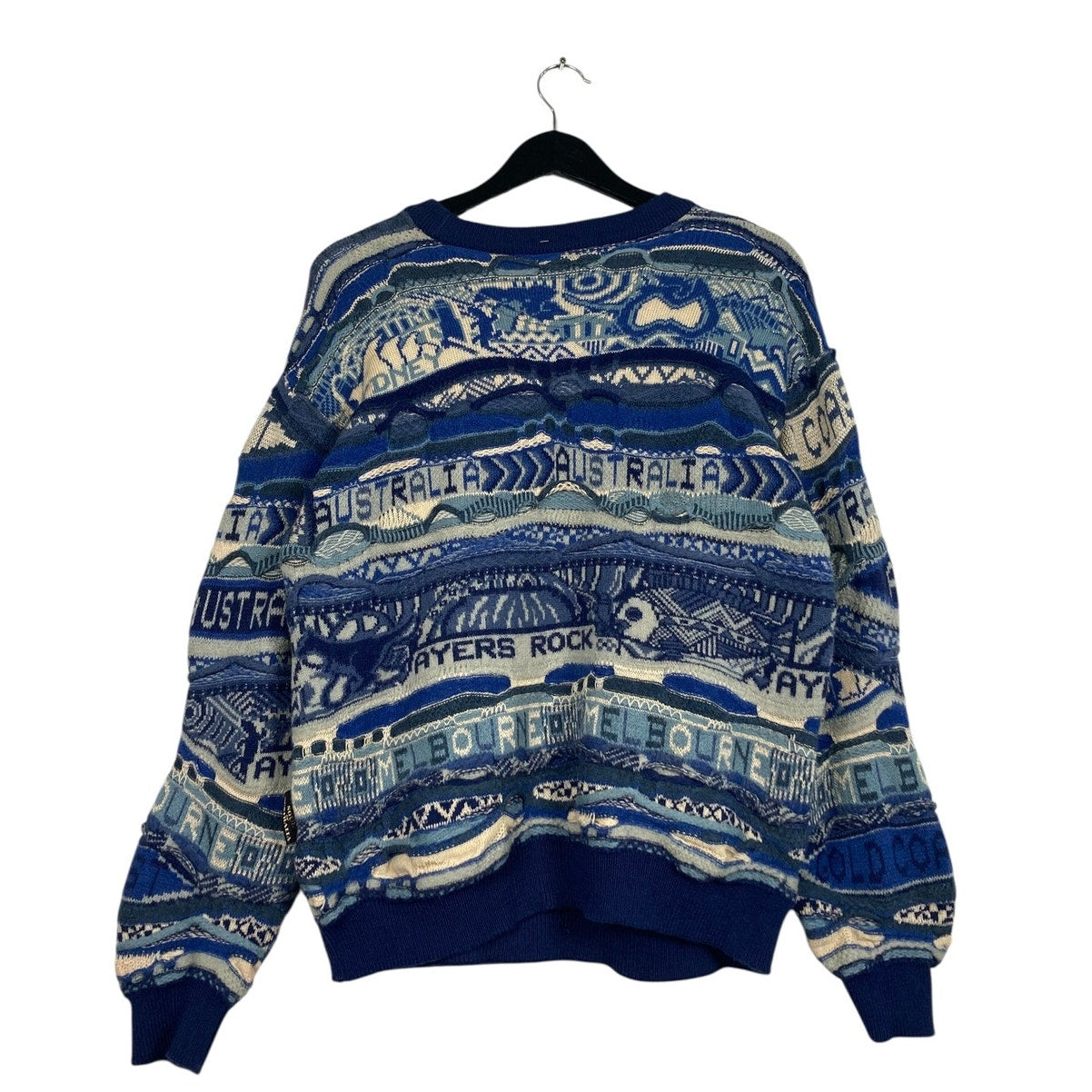 Vintage Soul Of Australia 3D Knit Spellout Sweater