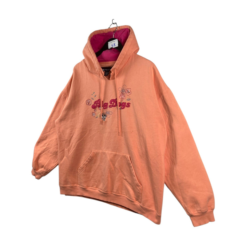 Vintage Big Dogs Floral Embroidered Hoodie
