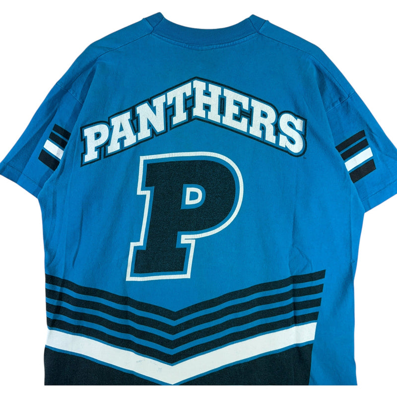 Vintage Carolina Panthers Team Logo Jersey Style NFL Tee