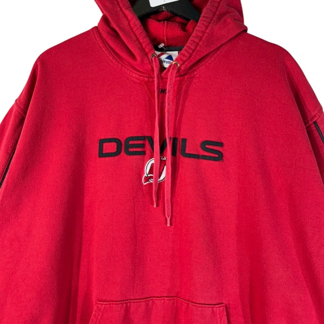 Vintage Majestic Devils NHL Team Logo Hoodie