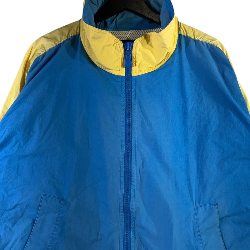 Vintage Nautical Sailing Graphic Full Zip Windbreaker