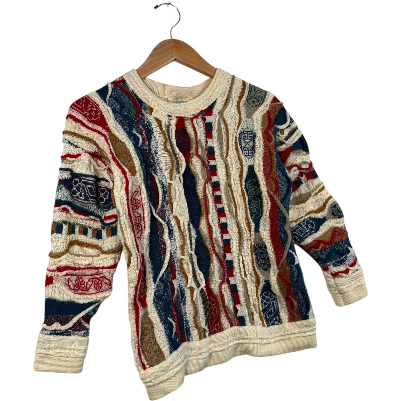 Vintage Coogi 3D Knit Textured Sweater