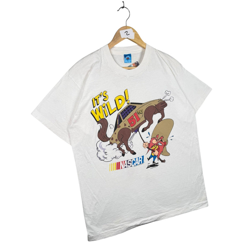 Vintage Looney Tunes Yosemite Sam NASCAR T-Shirt
