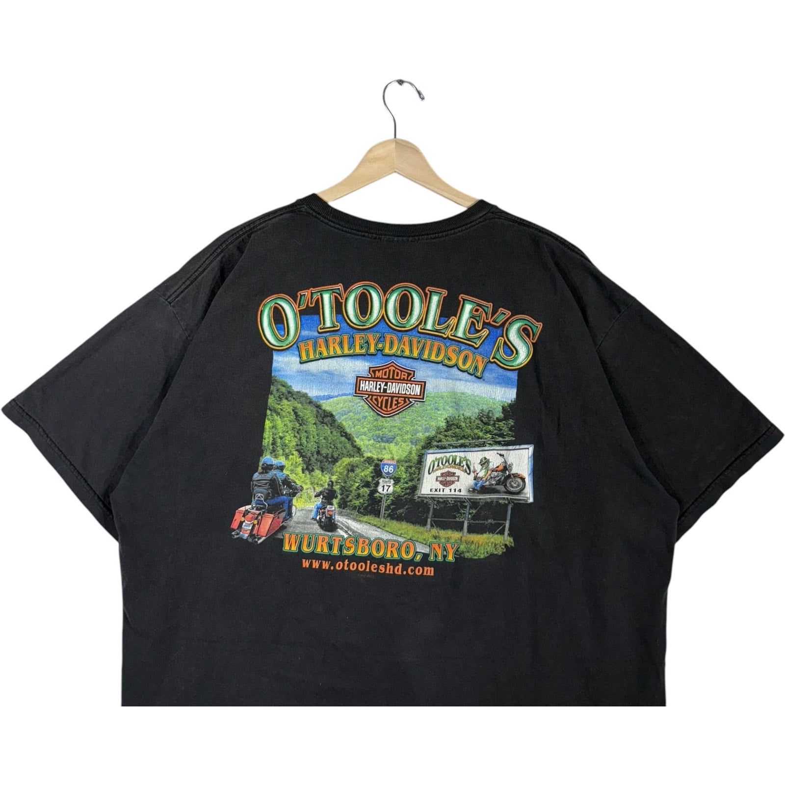 Vintage Harley Davidson O'Toole's Wurtsboro, NY Eagle Tee