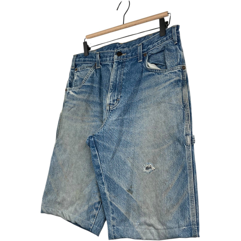 Vintage Dickies Distressed Carpenter Denim Shorts 32