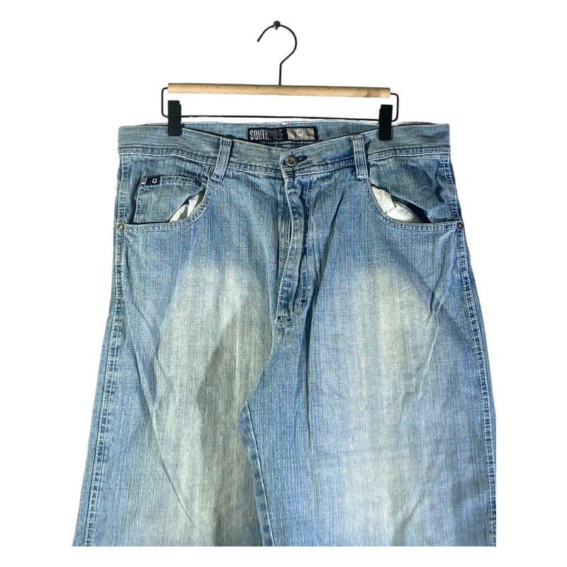 Vintage South Pole Utility Denim Shorts 36