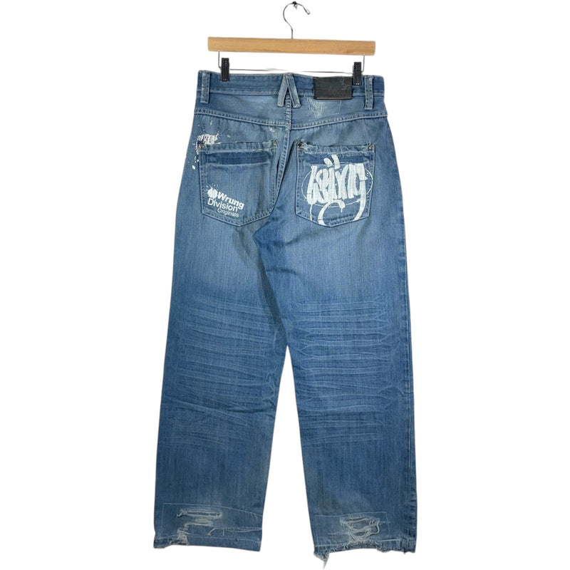 Y2K Karl Kani Baggy Fit Wide Leg Denim Jeans 32x30