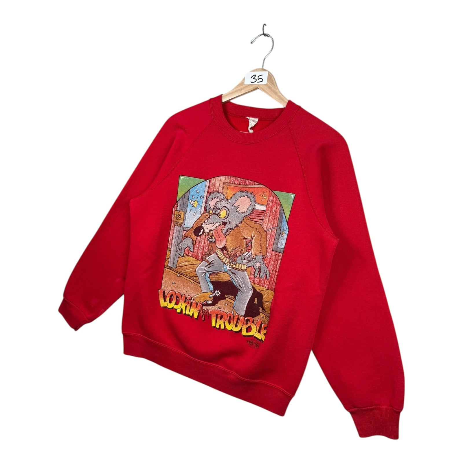 Vintage Lookin’ For Trouble Crewneck