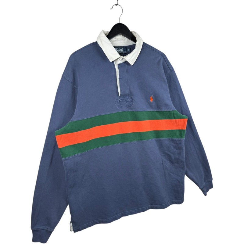 Vintage Polo Ralph Lauren Colorblock Long Sleeve Polo Rugby