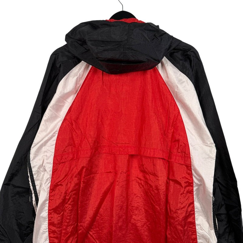 Vintage Adidas Mini Spellout Color Block Windbreaker