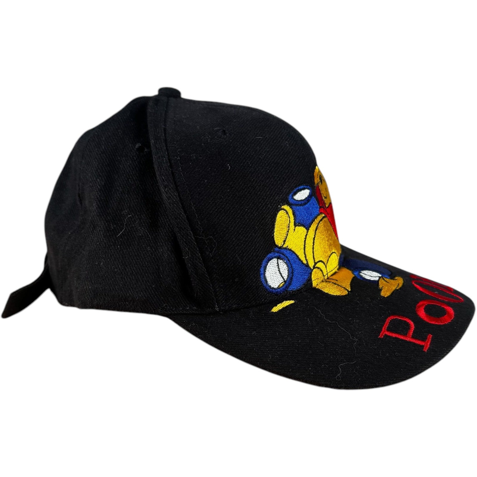 Vintage Disney Pooh Bear Big Logo Strapback Hat
