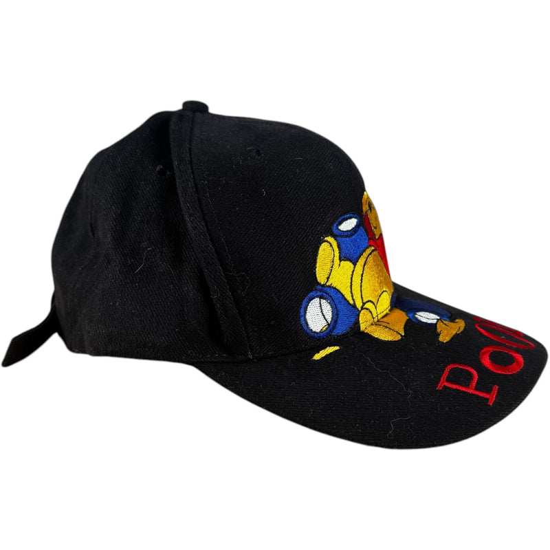 Vintage Disney Pooh Bear Big Logo Strapback Hat