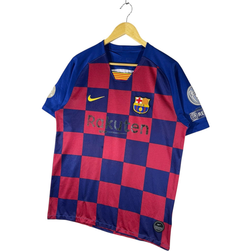 Vintage Nike Barcelona FC Rakuten Crest Home Soccer Jersey