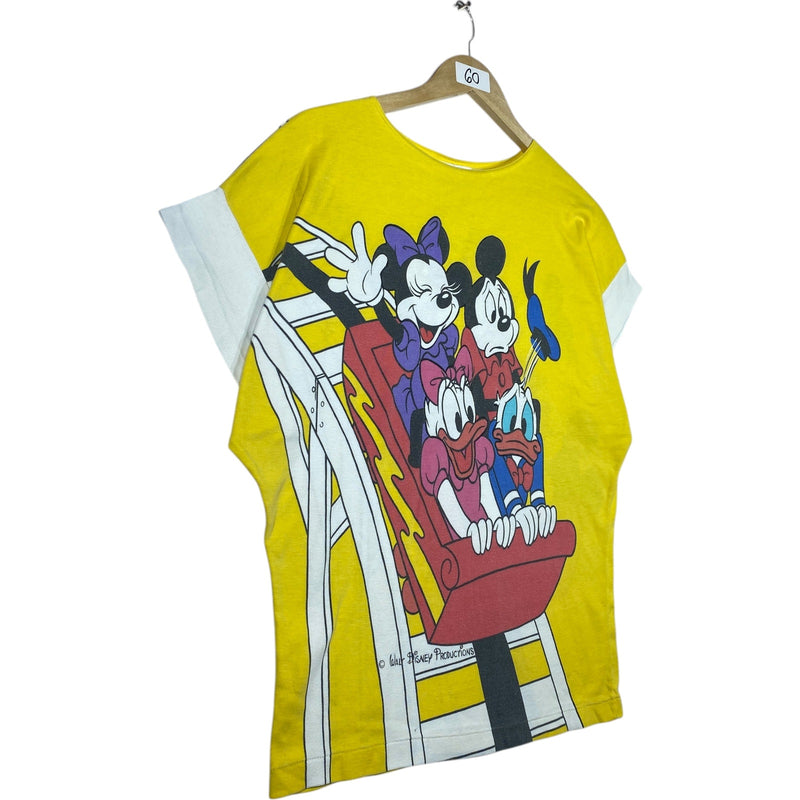 Vintage Disney Couples Roller Coaster Graphic T-Shirt