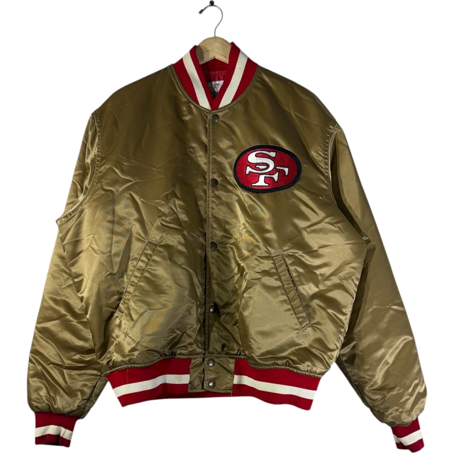 Vintage Starter San Francisco 49ers Satin Bomber Jacket