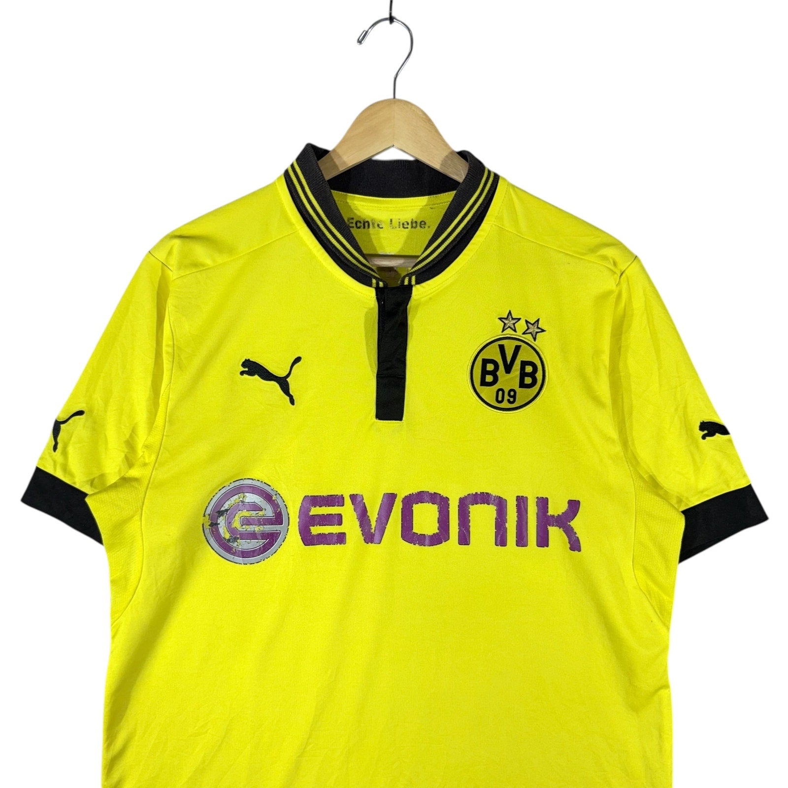 Vintage Puma Borussia Dortmund FC Home Soccer Jersey