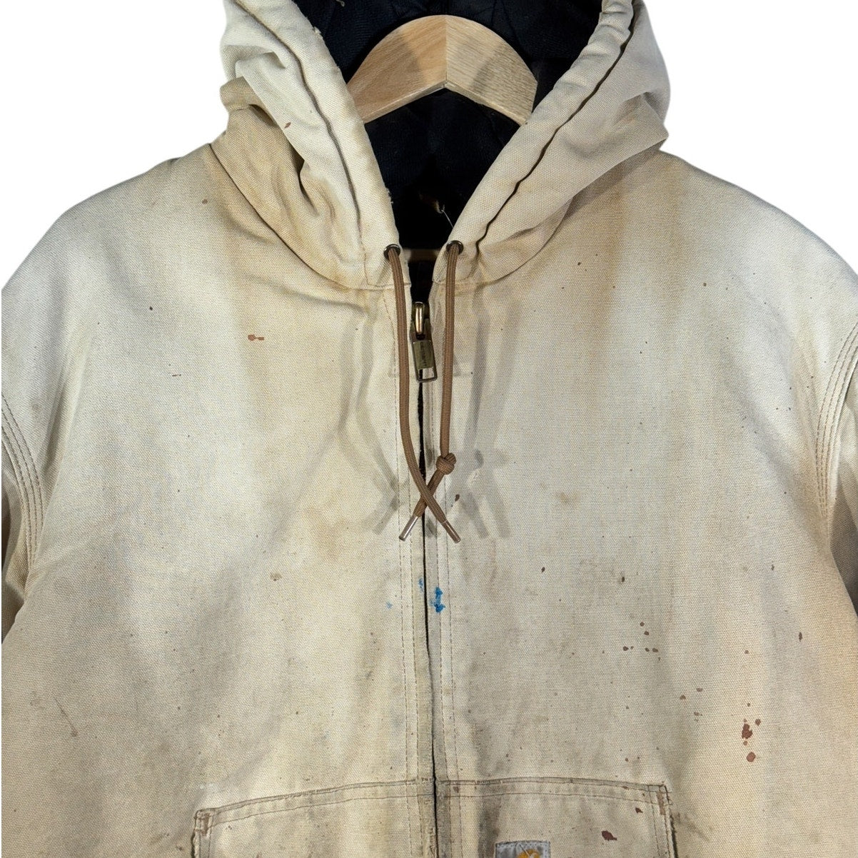 Vintage Carhartt Distressed Canvas Full Zip Workwear Jacket