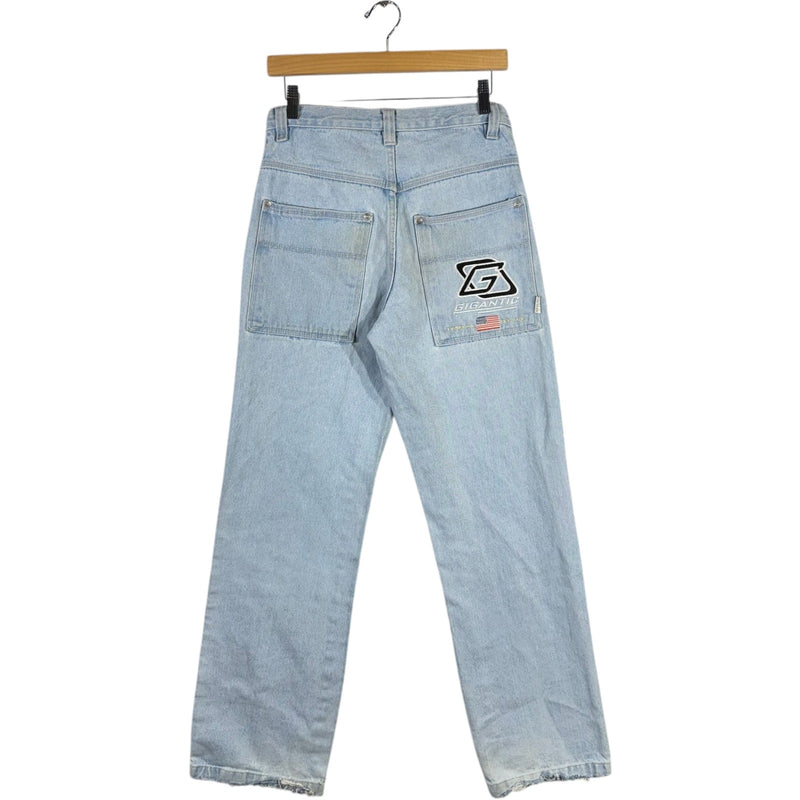 Vintage WXY Gigantic Straight Leg Denim Jeans 30 x 31