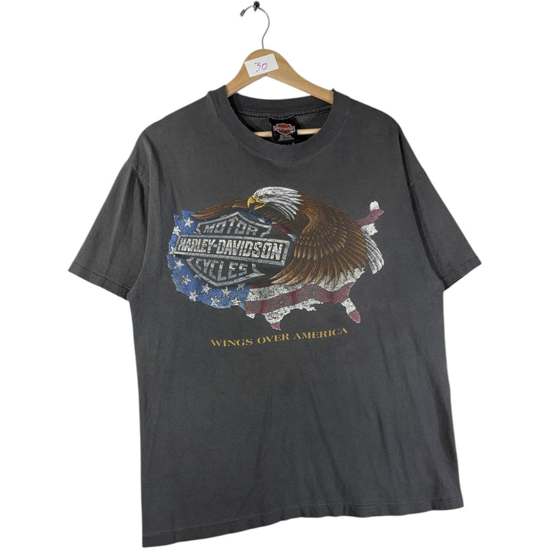 Vintage Harley Davidson Lake Shore Eagle Graphic T-Shirt
