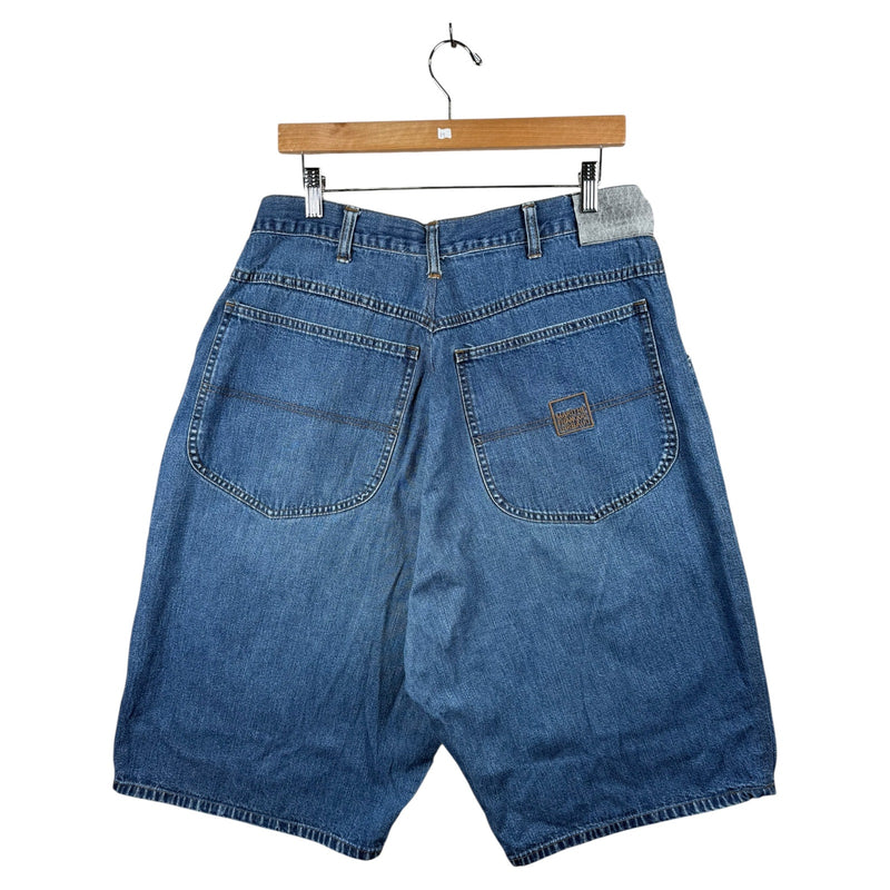 Vintage Brand X Loose Fit Utility Denim Shorts 34