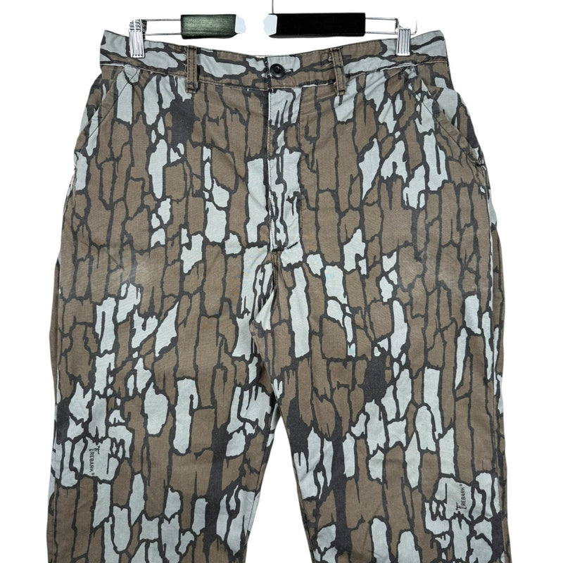 Vintage Tree Bark Camo Print Pants 35