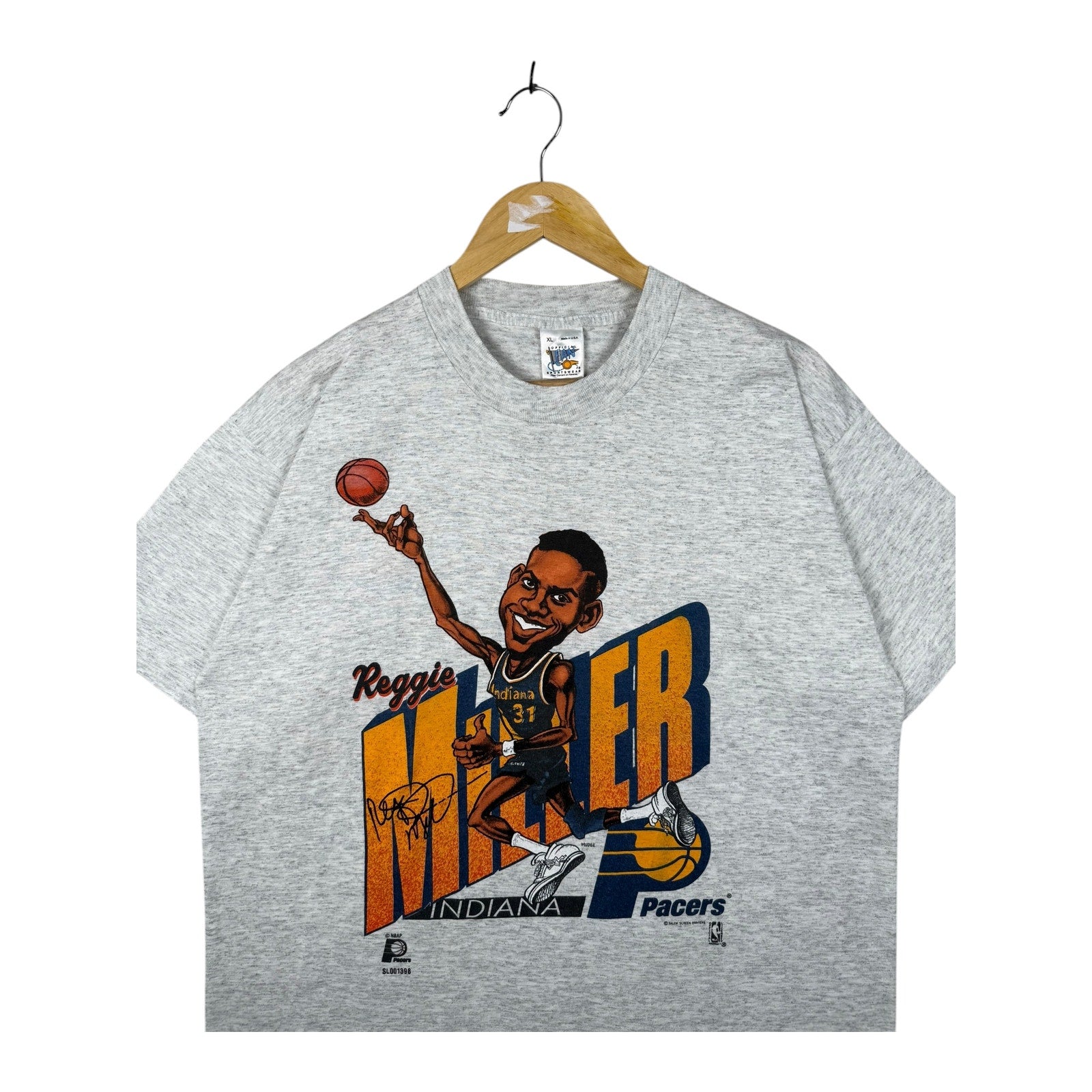 Vintage Indiana Pacers Reggie Miller NBA T-Shirt