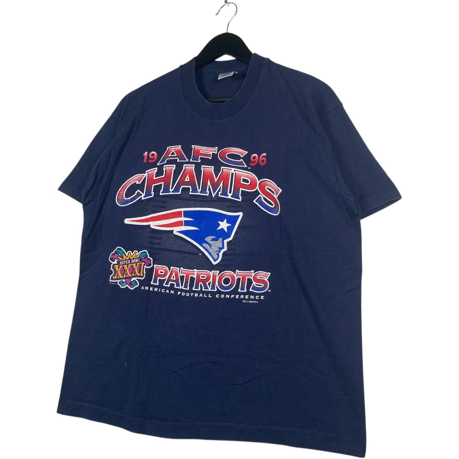 Vintage New England Patriots AFC Champs NFL Tee 1996