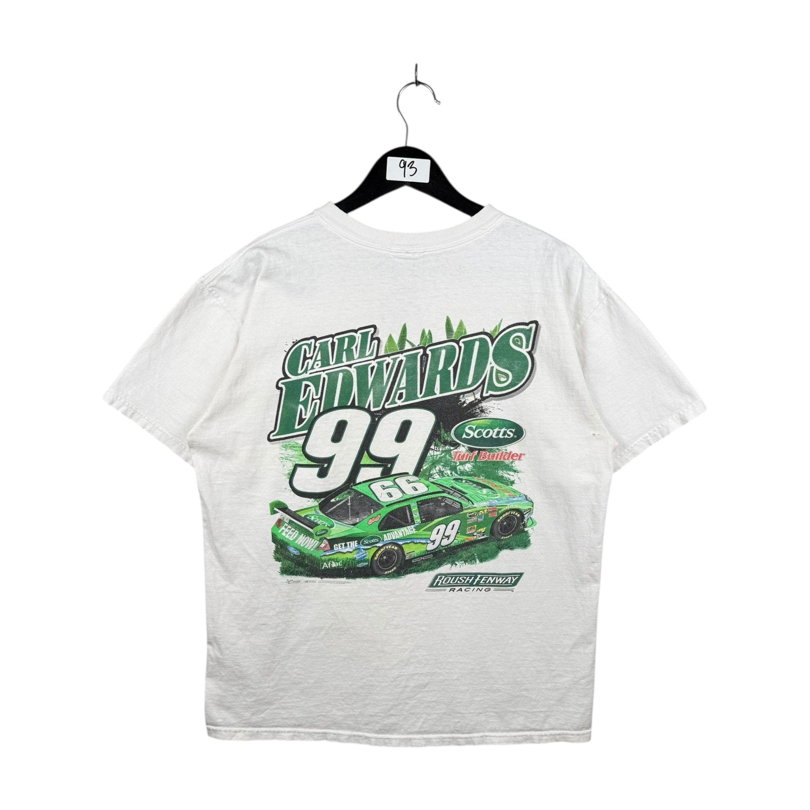 Vintage Carl Edwards #99 Scotts Ford NASCAR Racing T-Shirt