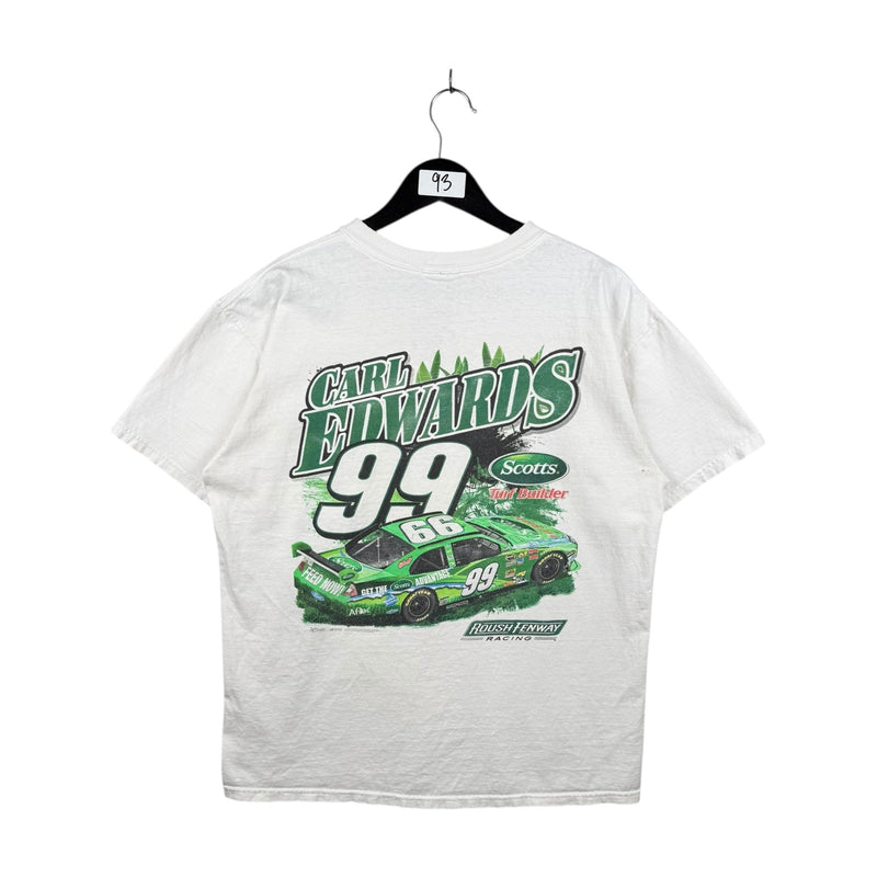 Vintage Carl Edwards #99 Scotts Ford NASCAR Racing T-Shirt