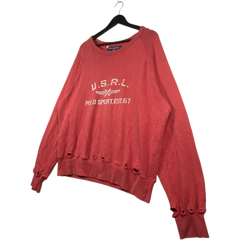 Vintage Polo Sport U.S.R.L. Distressed Crewneck