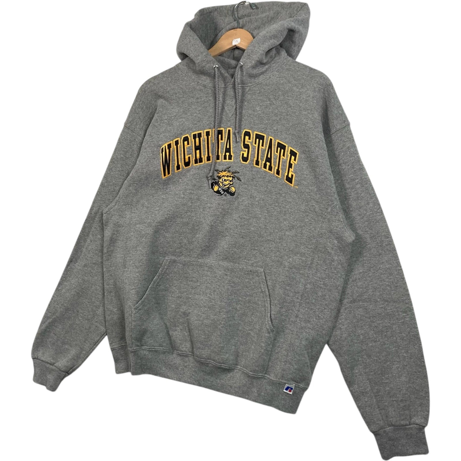Vintage Russell Wichita State University Arch Spellout Hoodie