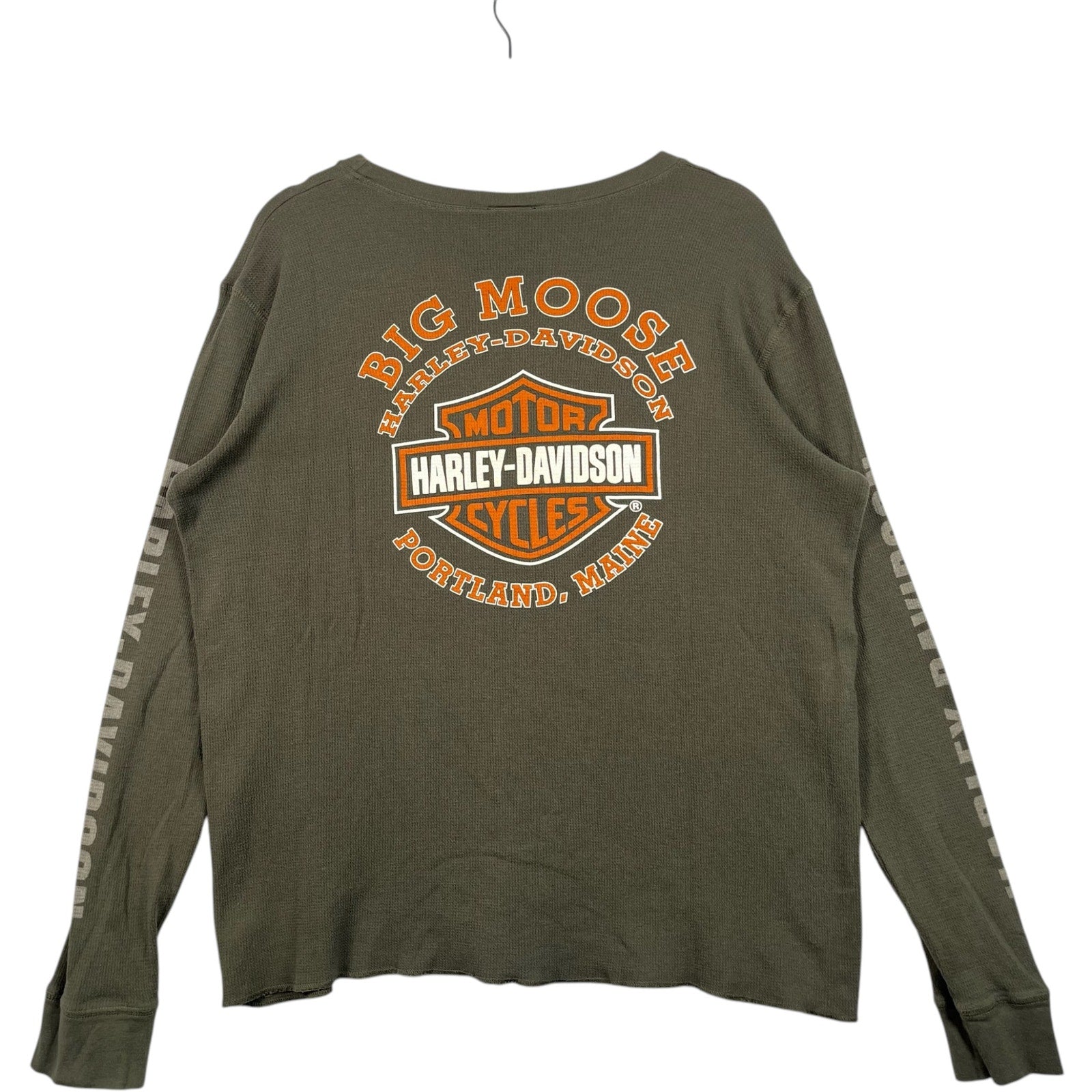 Vintage Harley Davidson of Big Moose Portland Long Sleeve