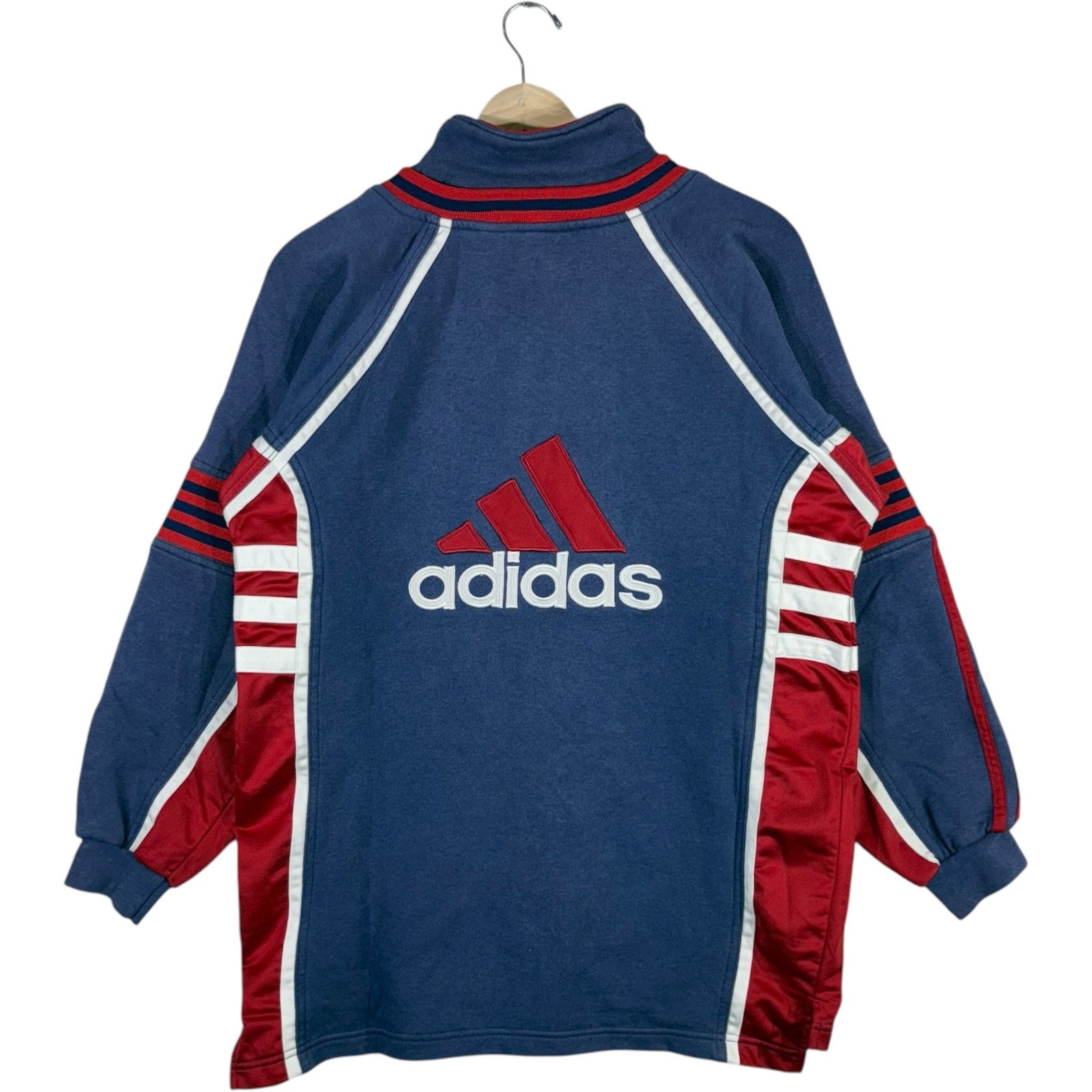 Vintage Adidas Striped Full Zip Track Jacket