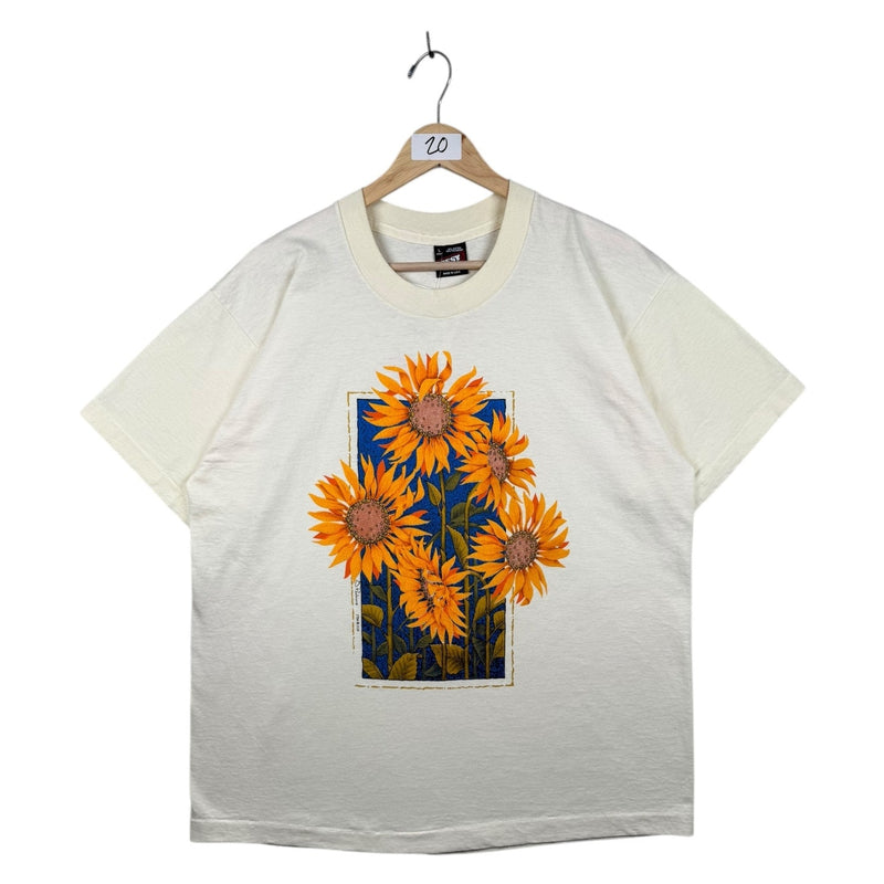 Vintage Sunflower Floral Graphic T-Shirt