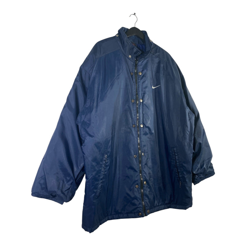 Vintage Nike Back Logo Full Zip Snap Button Windbreaker